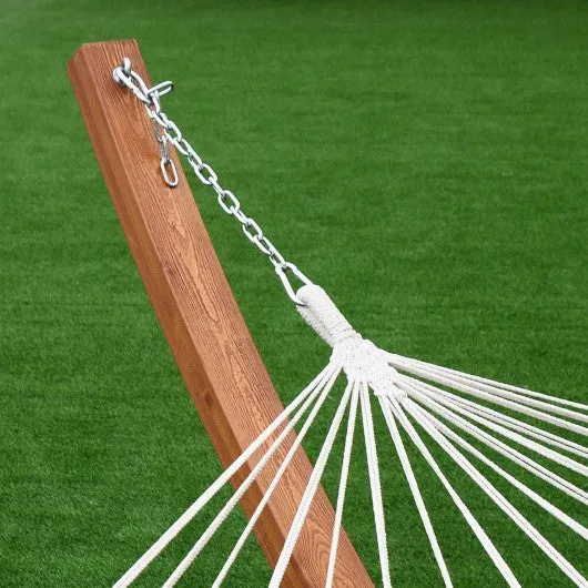 161" Outdoor Swing Wooden Curved Arc Hammock