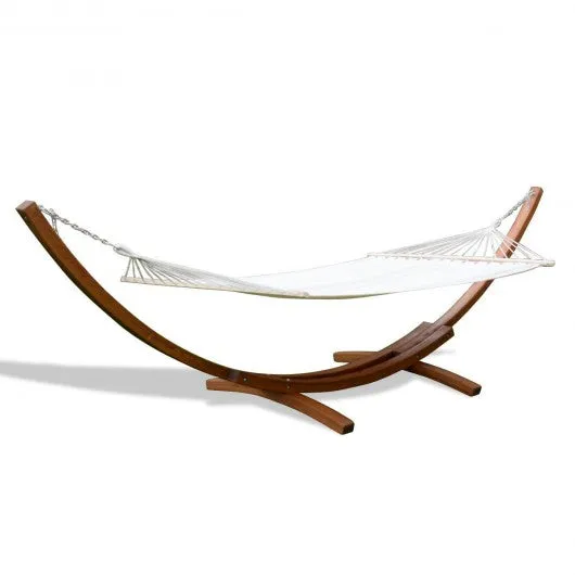161" Outdoor Swing Wooden Curved Arc Hammock