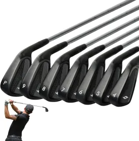 69 Golf Iron Set 4-P Matte Black for Mens Stainless Steel