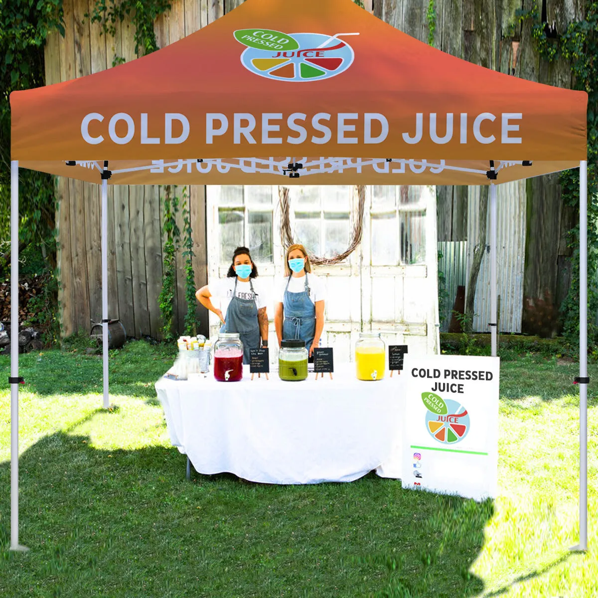 ABLEM8CANOPY Cold Pressed Juice 10x10 Canopy With Tent
