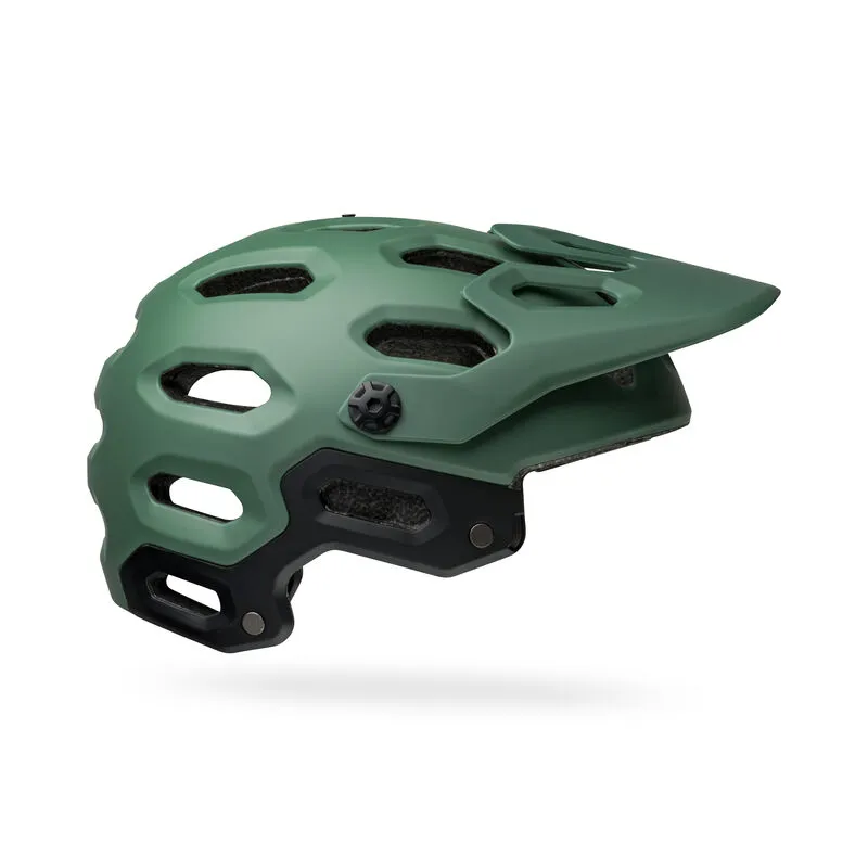 Bell Super 3R (MIPS) MTB Helmet - Matt Dark Green / Infrared