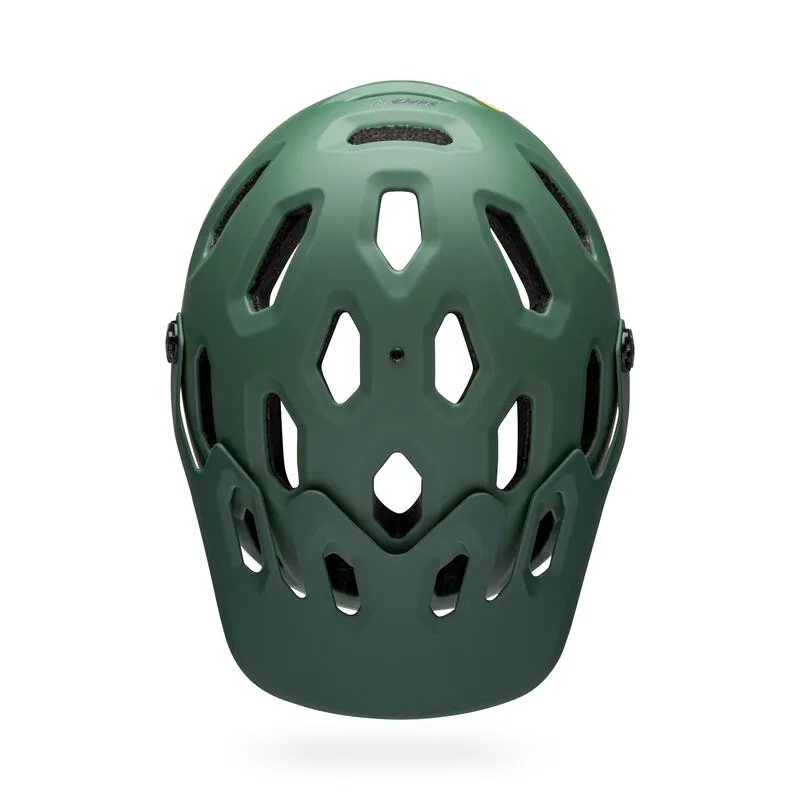 Bell Super 3R (MIPS) MTB Helmet - Matt Dark Green / Infrared