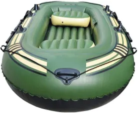 Boat Raft Inflatable Set 1 2 3 4 Person Inflatable Dinghy Rowing Boats for Adults Rubber Dingy Kayak Canoe Fishing Tear-Resistant Foldable Drifting Boat 249127CM