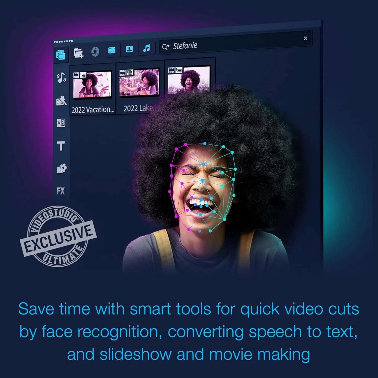Corel VideoStudio Ultimate 2023 | Video Editing Software with Premium Effects Collection | Slideshow Maker, Screen Recorder, DVD Burner [PC Key Card]