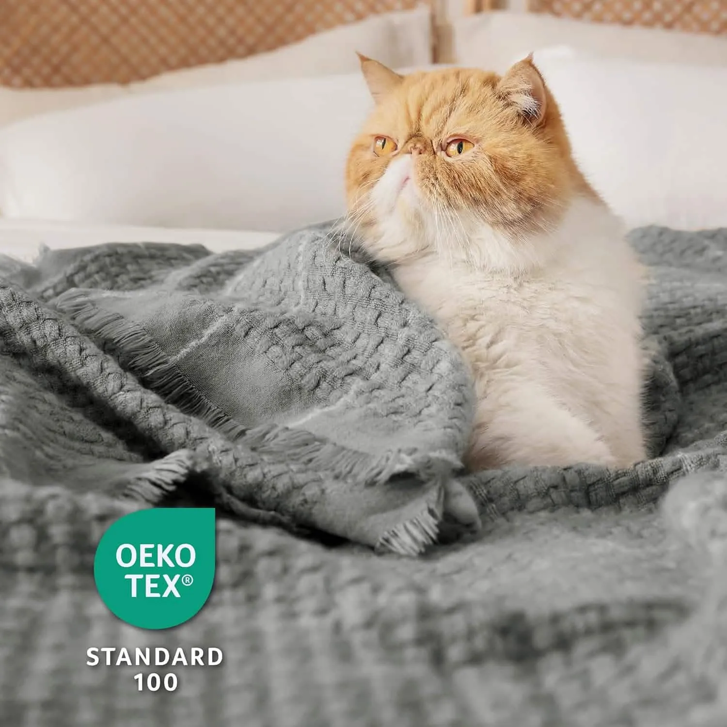 Decorative Woven Throw Blanket