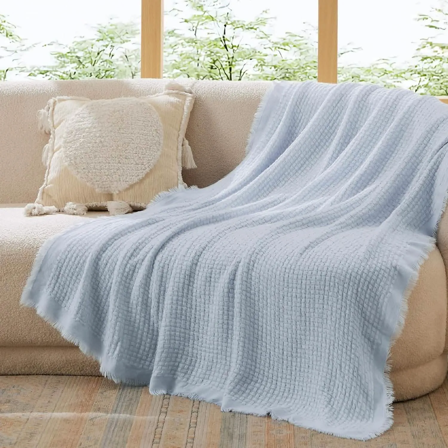Decorative Woven Throw Blanket