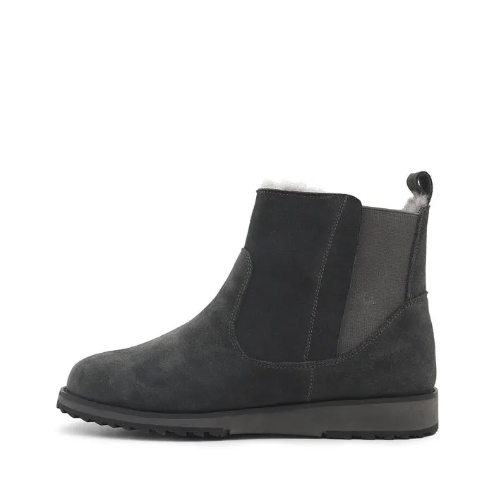 Emu Bonita Dark Grey Suede Wool Boot