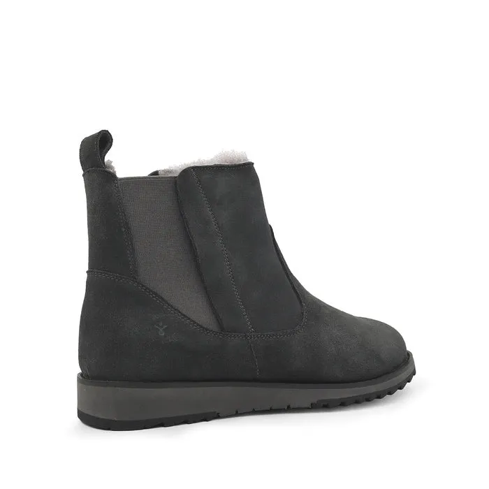 Emu Bonita Dark Grey Suede Wool Boot