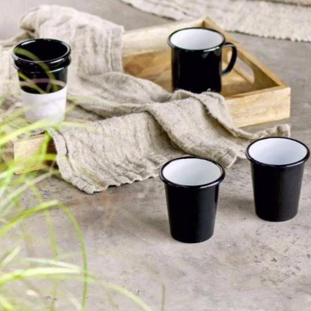 Enamelware - Black and White