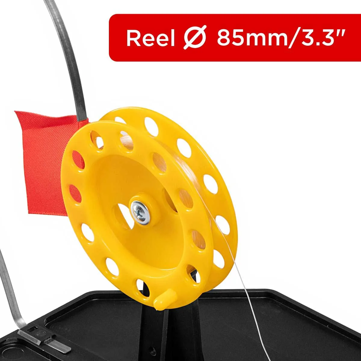 Equipped Tip-up Pop-Up Integrated Hole-Cover Easy to Clip 50 ft