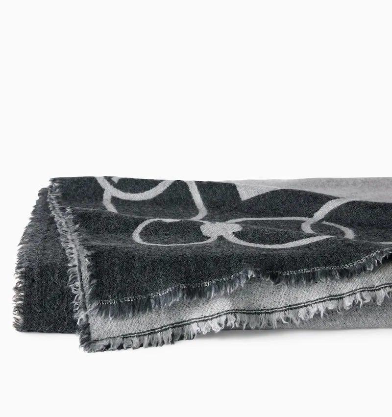Eterna Chain Throw Blankets by Sferra