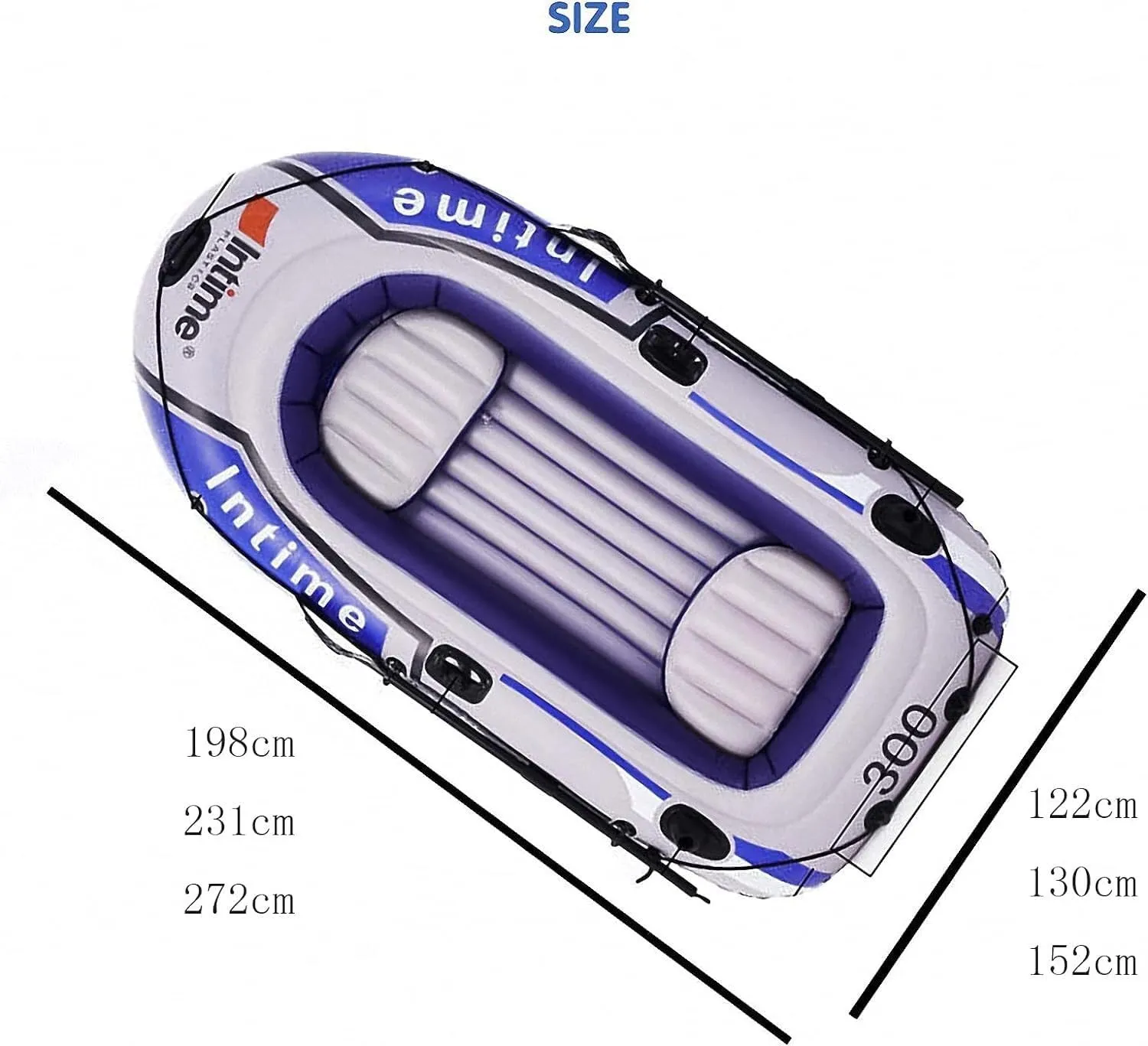 Foldable Inflatable Boat Series, Raft Inflatable Kayak, Fishing Boat Rubber Boat, Adult and Children's Paddle Boat(Size:198CM*122CM)