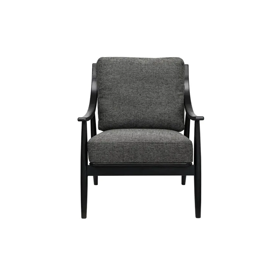 Greer armchair dark grey