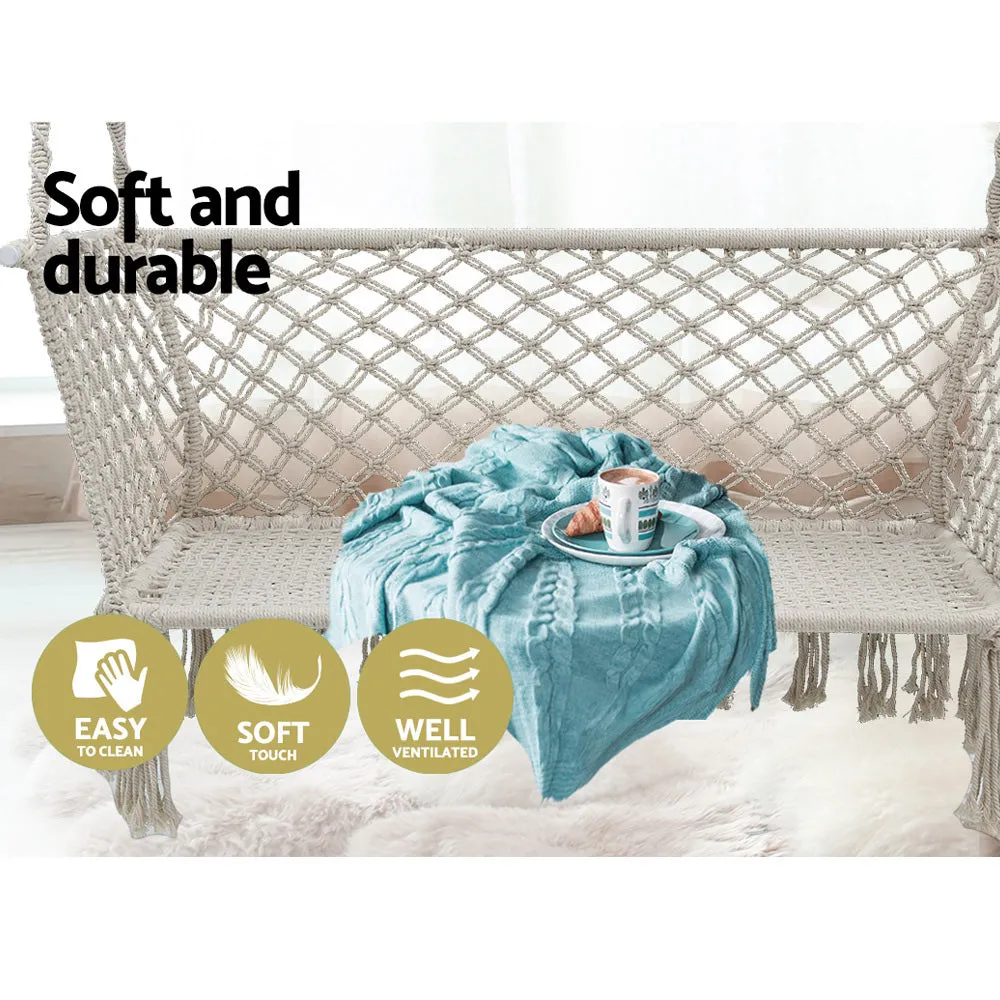 Handmade 2-Person Hammock Chair, Indoor/Outdoor - Gardeon