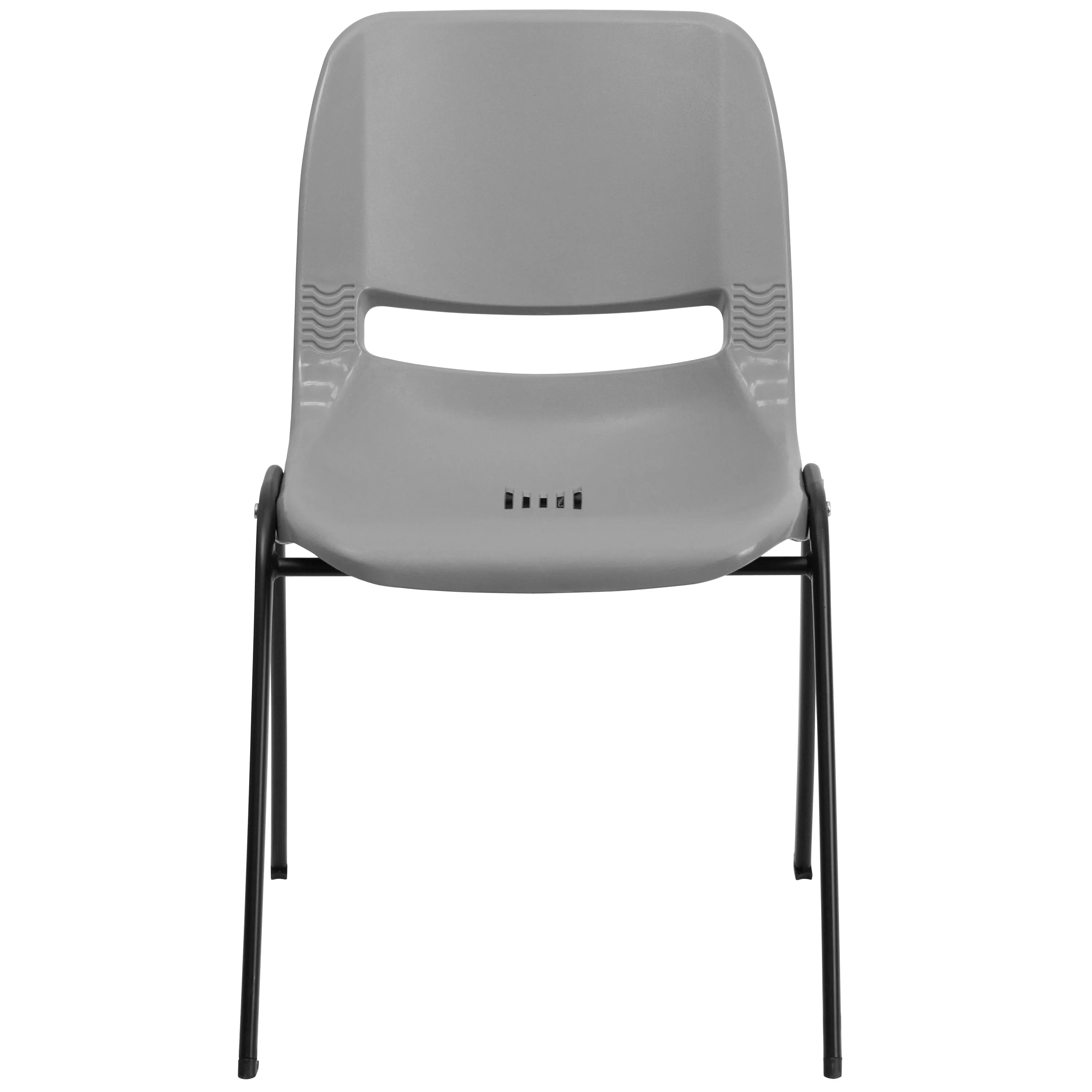 HERCULES Series 880 lb. Capacity Ergonomic Shell Stack Chair with Metal Frame