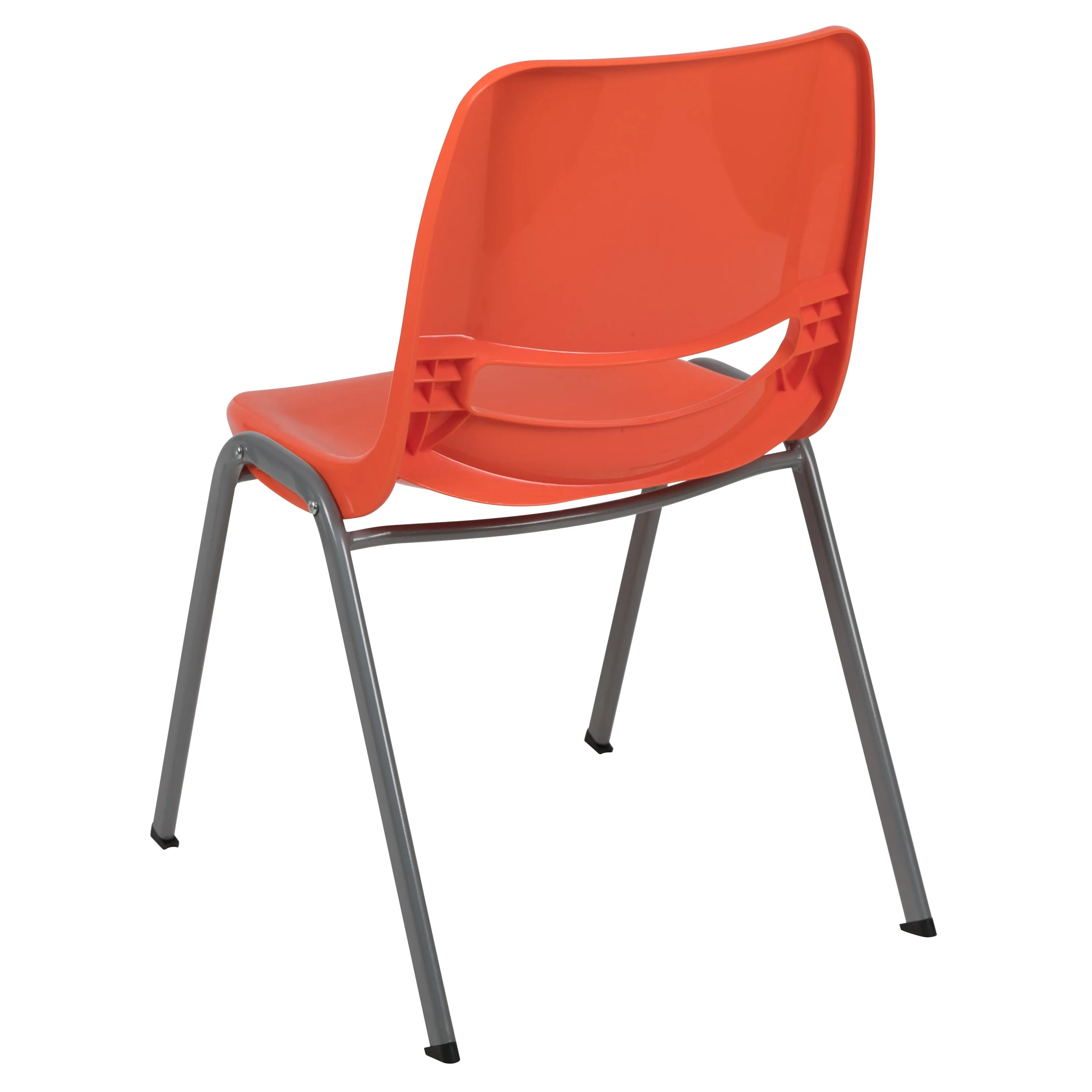 HERCULES Series 880 lb. Capacity Ergonomic Shell Stack Chair with Metal Frame