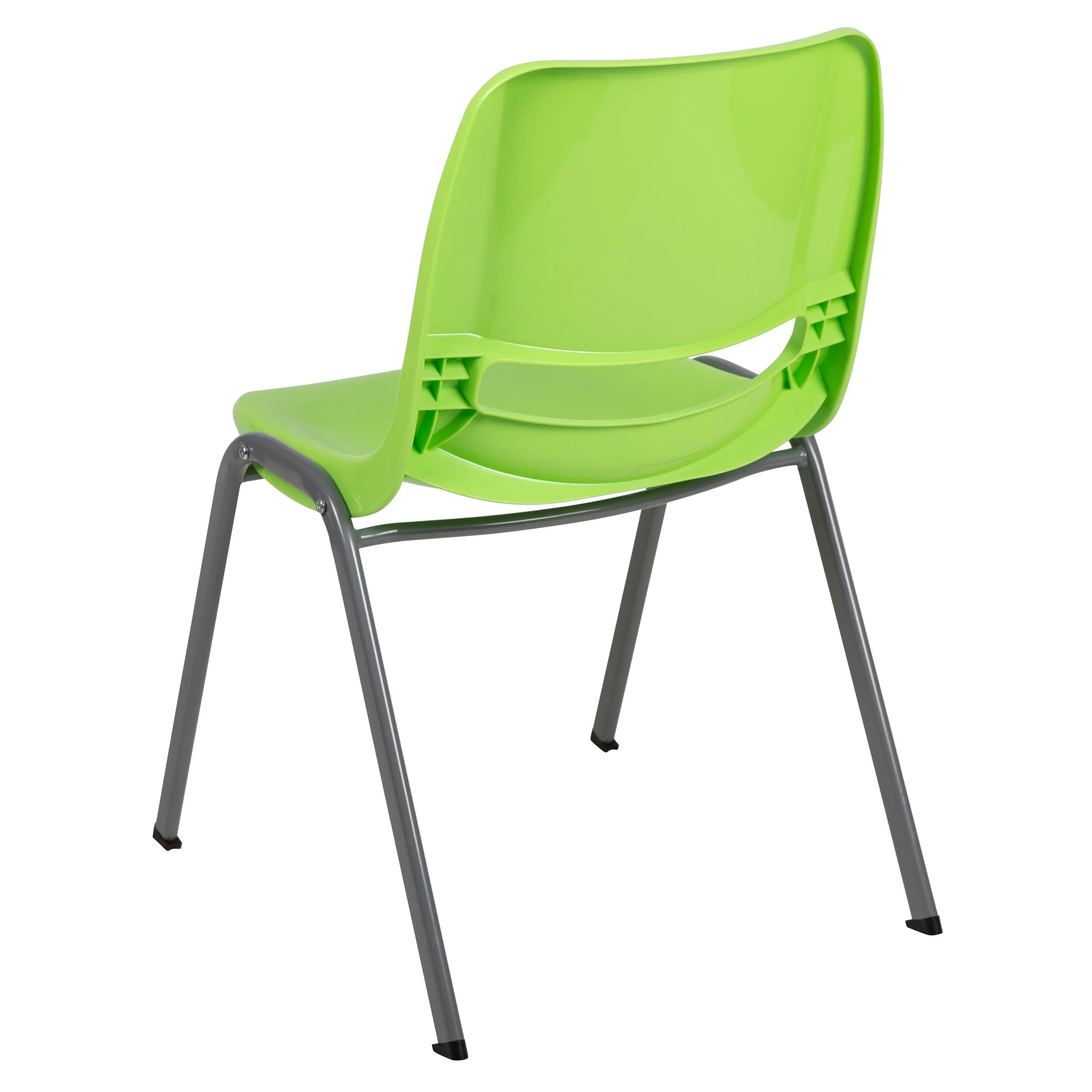 HERCULES Series 880 lb. Capacity Ergonomic Shell Stack Chair with Metal Frame