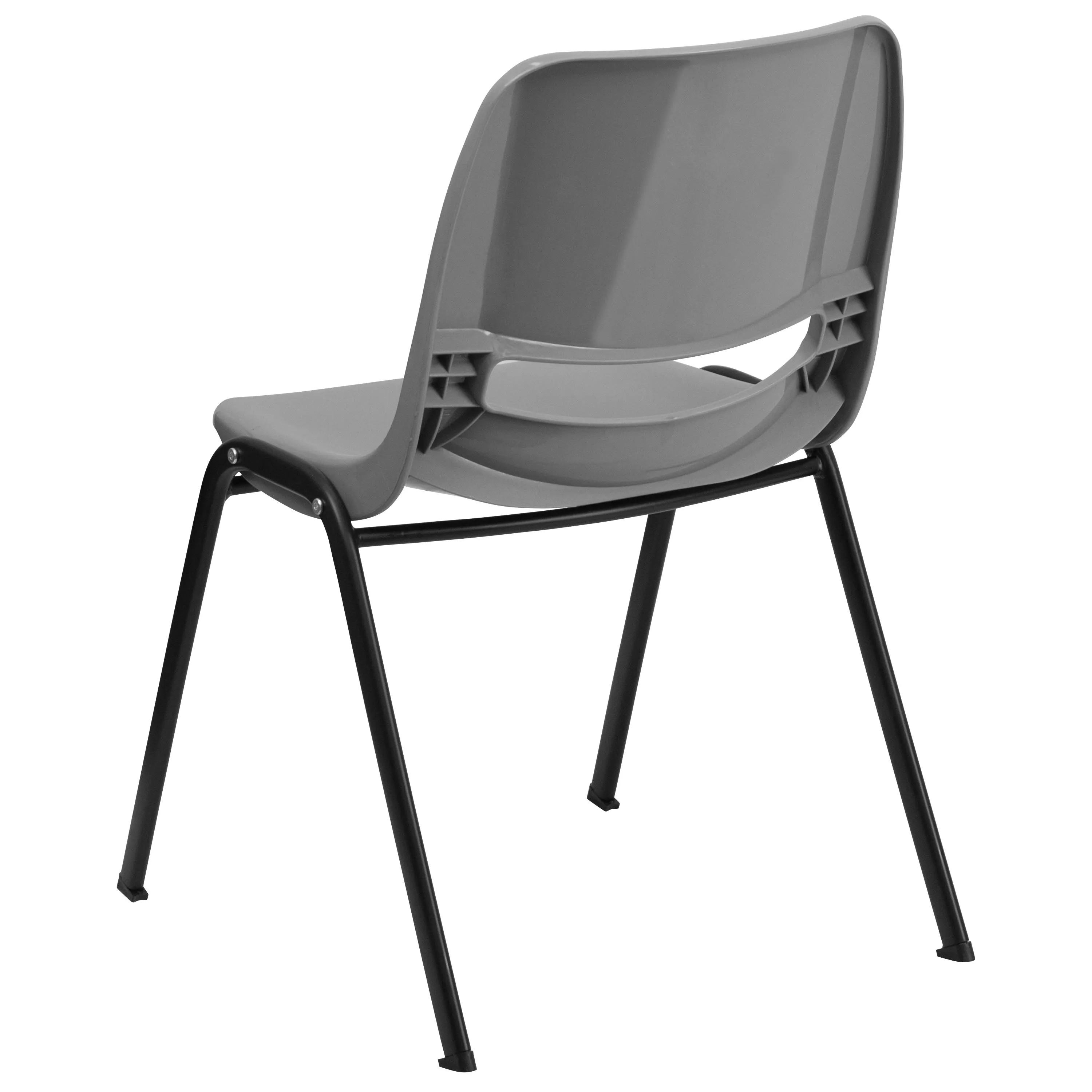 HERCULES Series 880 lb. Capacity Ergonomic Shell Stack Chair with Metal Frame