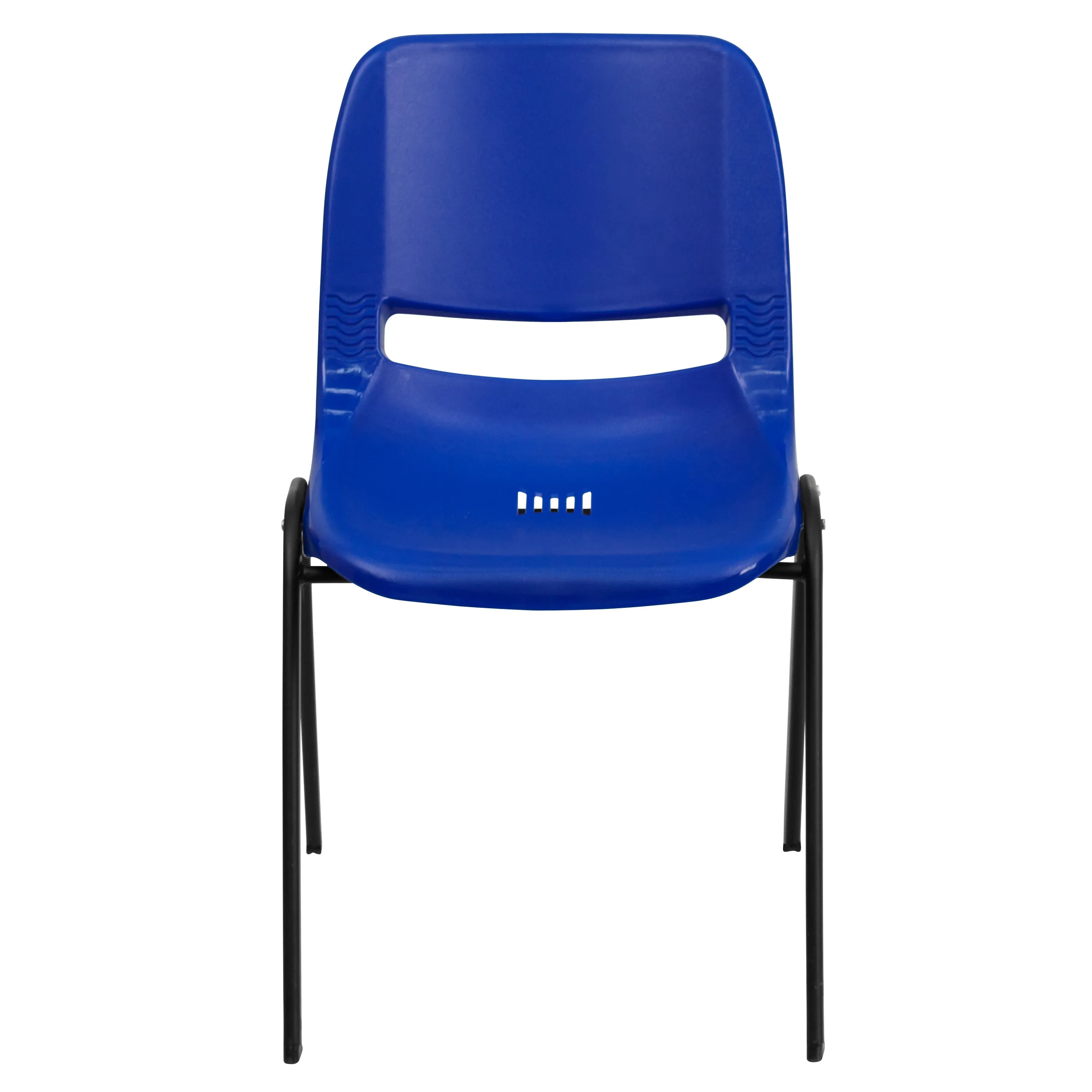 HERCULES Series 880 lb. Capacity Ergonomic Shell Stack Chair with Metal Frame
