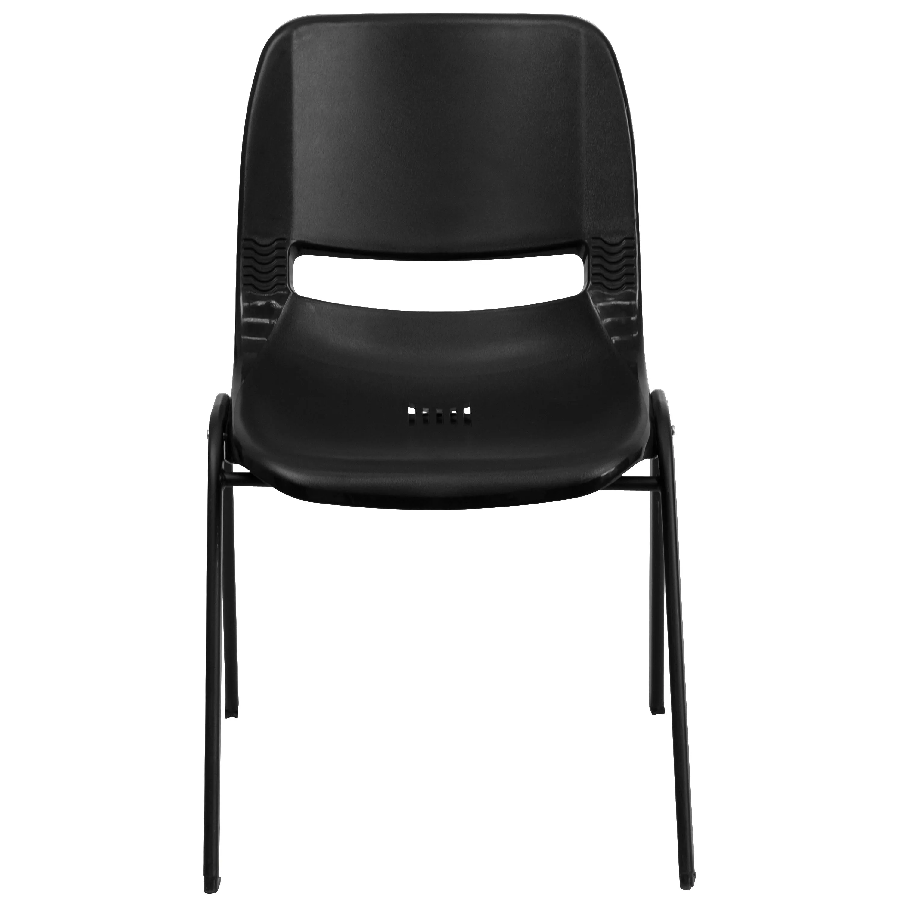 HERCULES Series 880 lb. Capacity Ergonomic Shell Stack Chair with Metal Frame