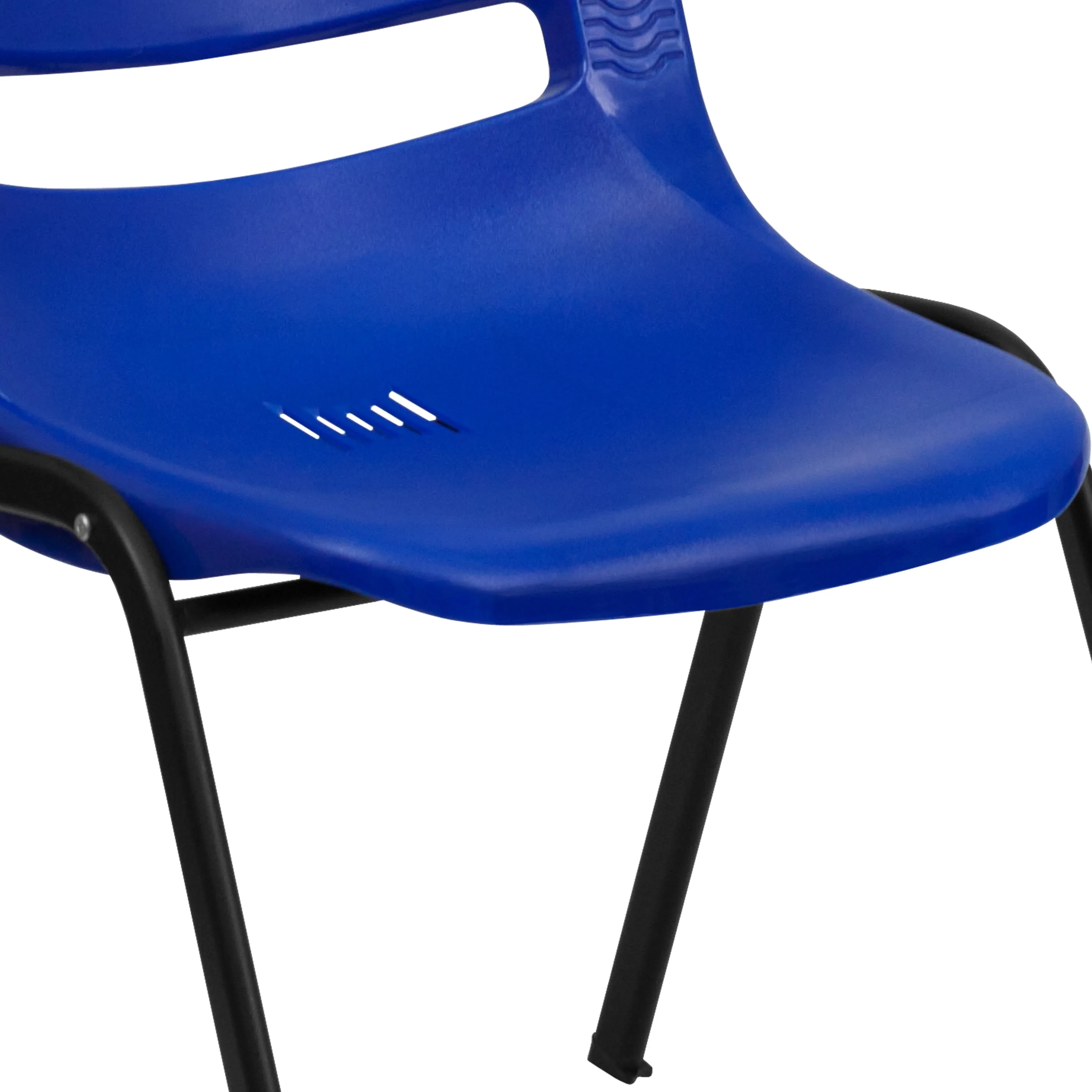 HERCULES Series 880 lb. Capacity Ergonomic Shell Stack Chair with Metal Frame