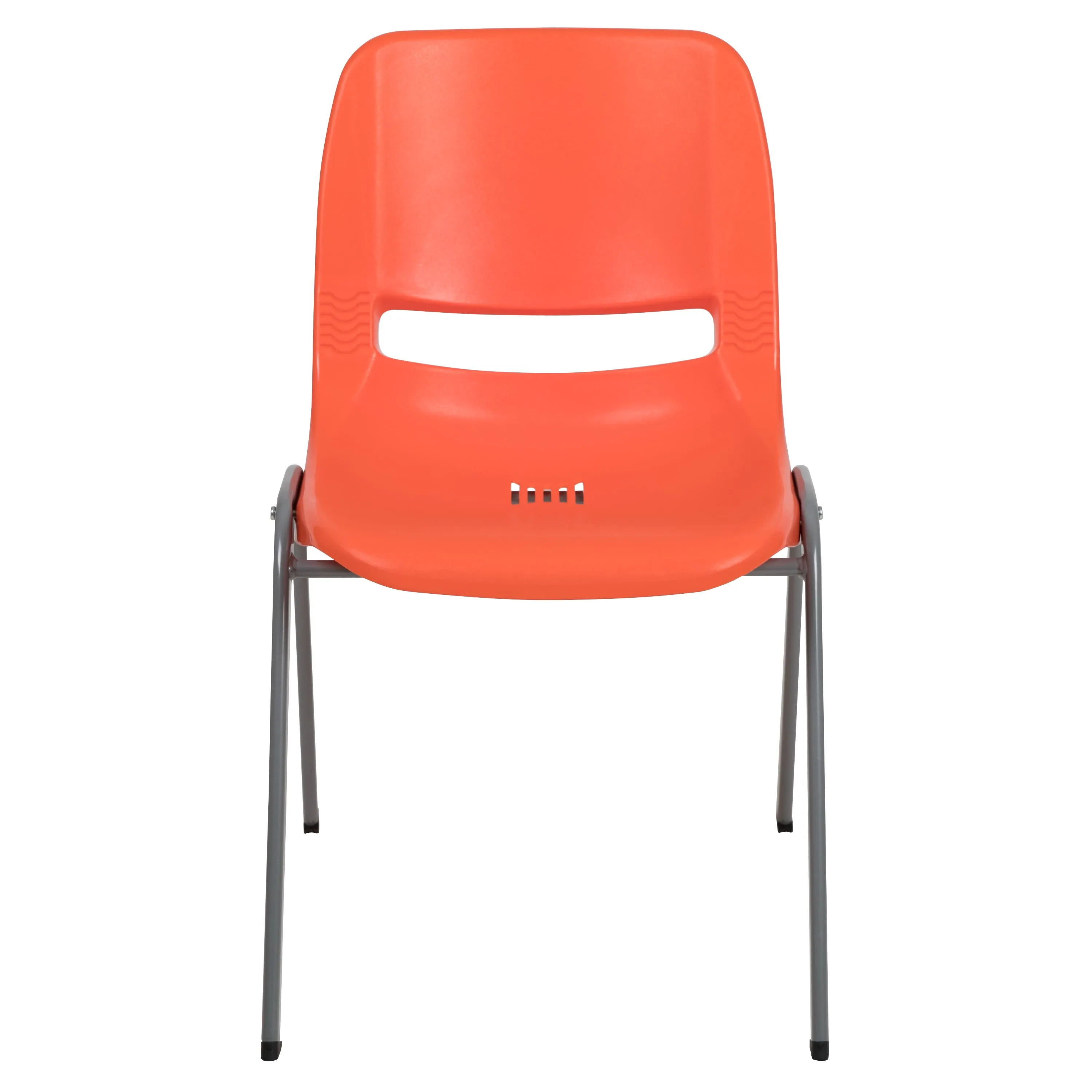 HERCULES Series 880 lb. Capacity Ergonomic Shell Stack Chair with Metal Frame