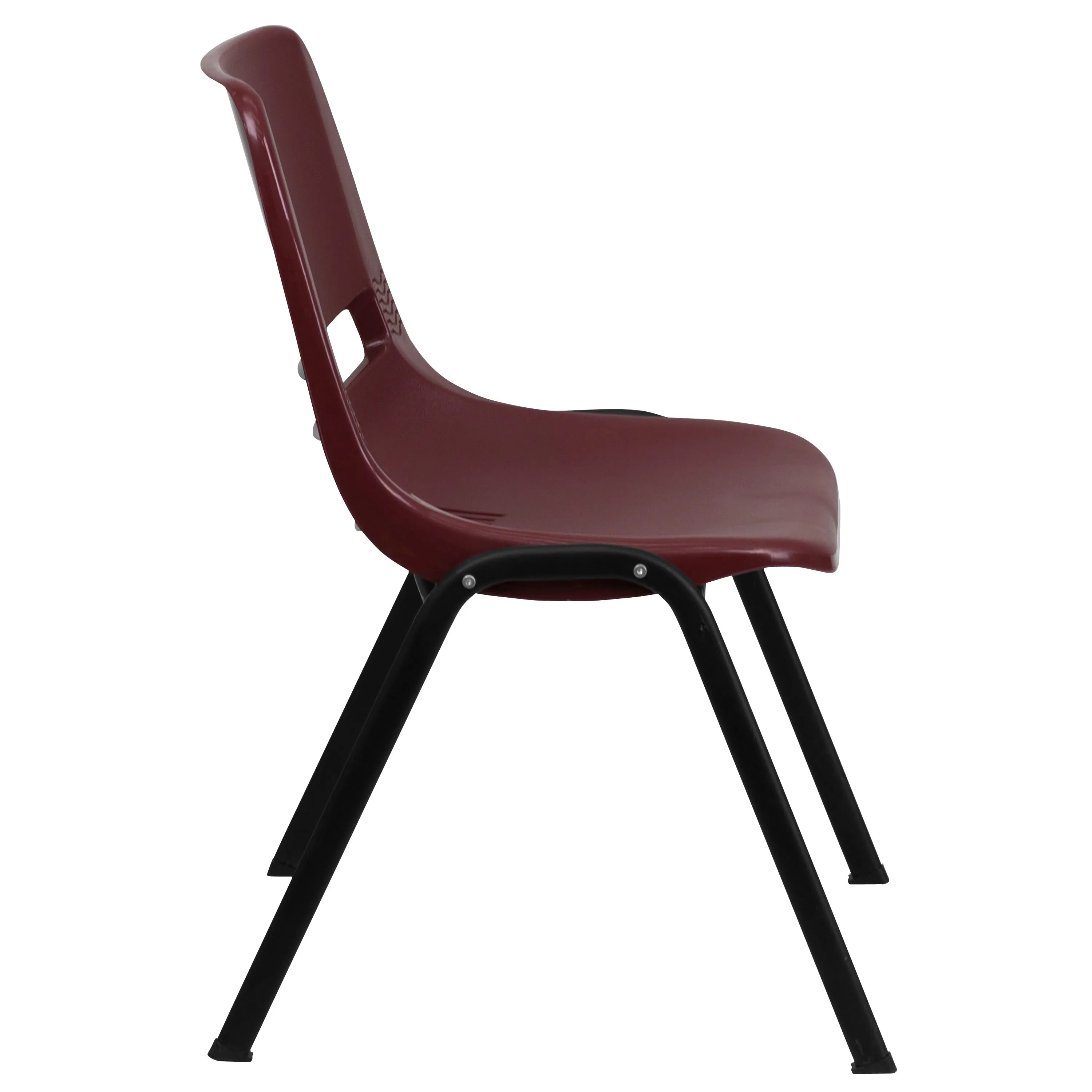 HERCULES Series 880 lb. Capacity Ergonomic Shell Stack Chair with Metal Frame