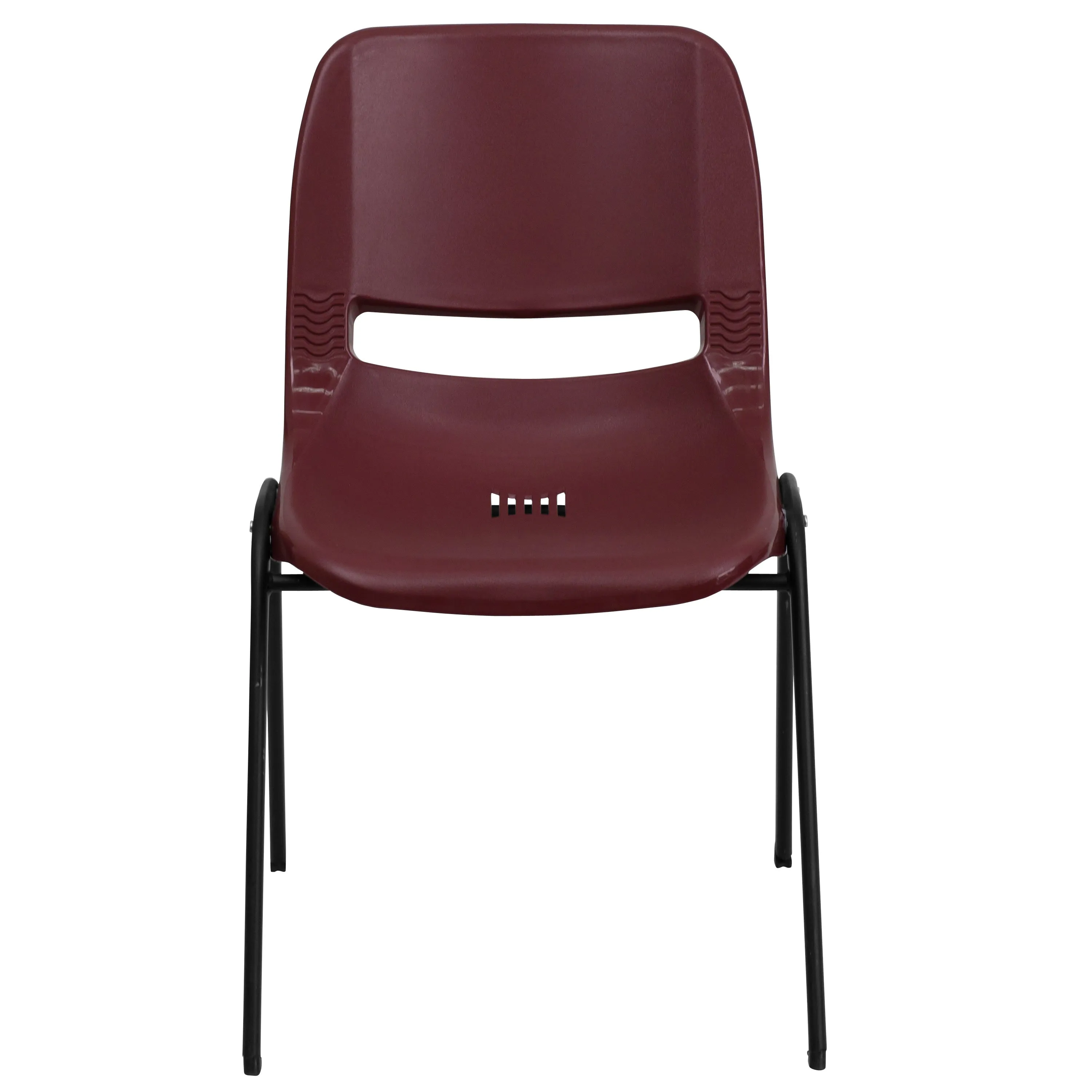 HERCULES Series 880 lb. Capacity Ergonomic Shell Stack Chair with Metal Frame