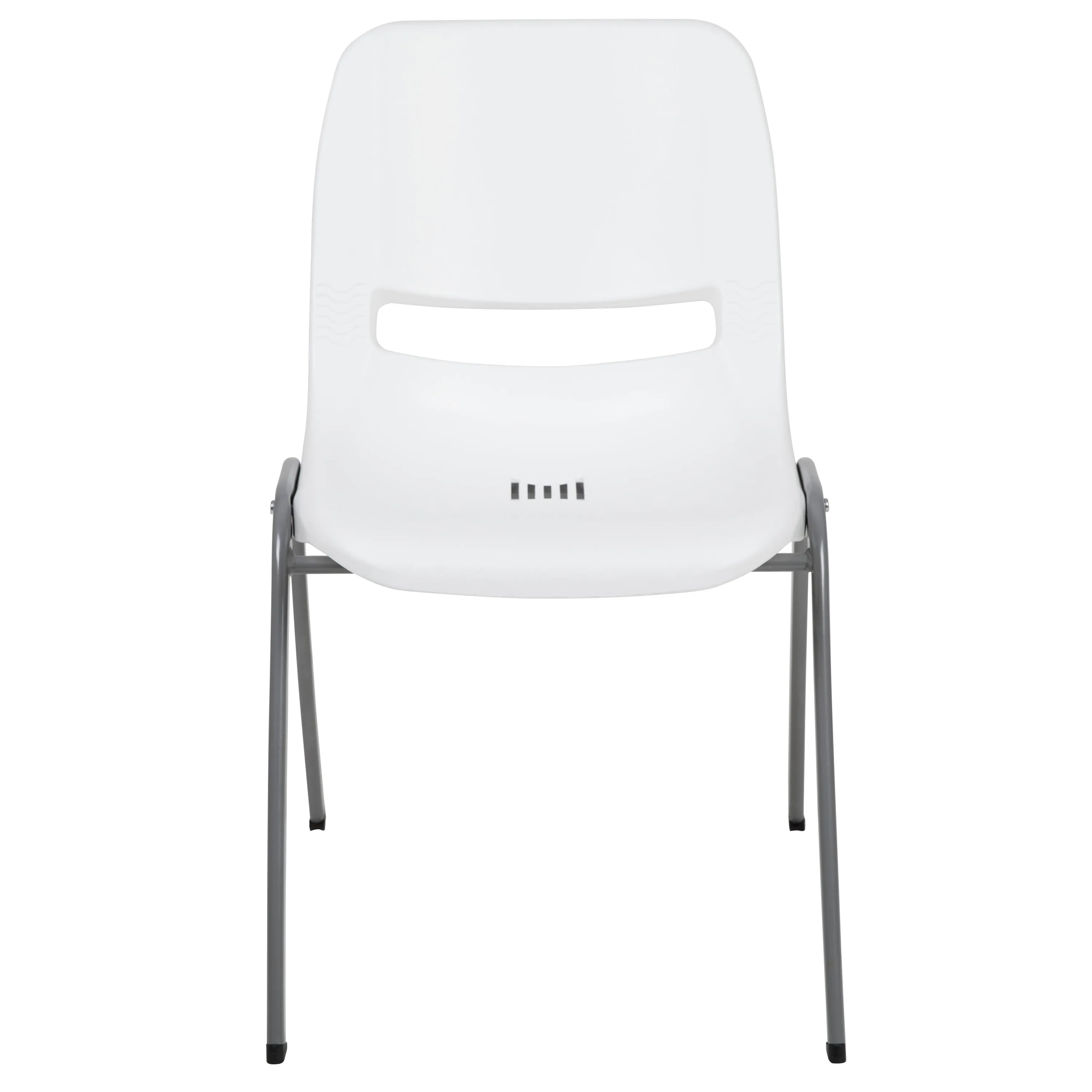 HERCULES Series 880 lb. Capacity Ergonomic Shell Stack Chair with Metal Frame