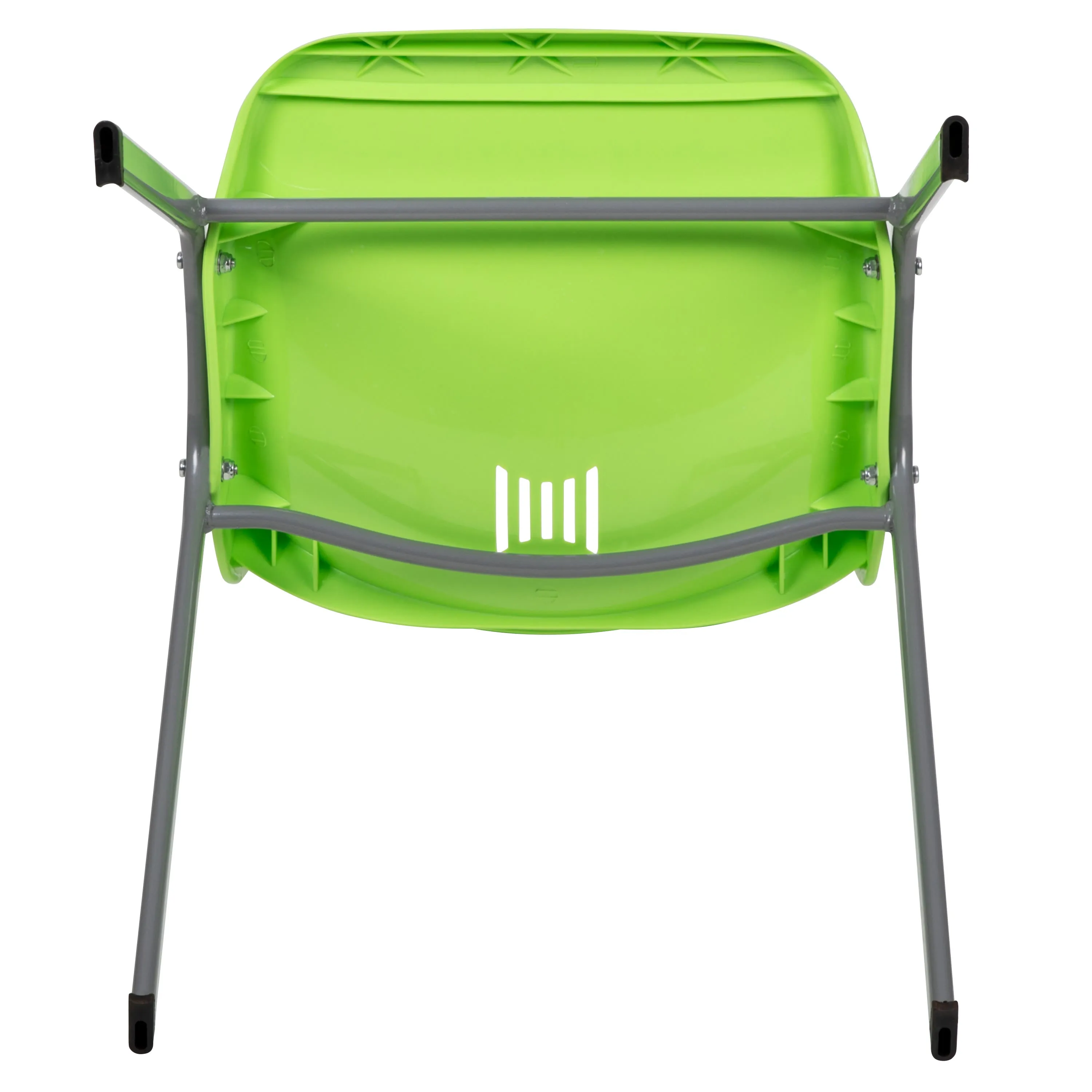 HERCULES Series 880 lb. Capacity Ergonomic Shell Stack Chair with Metal Frame