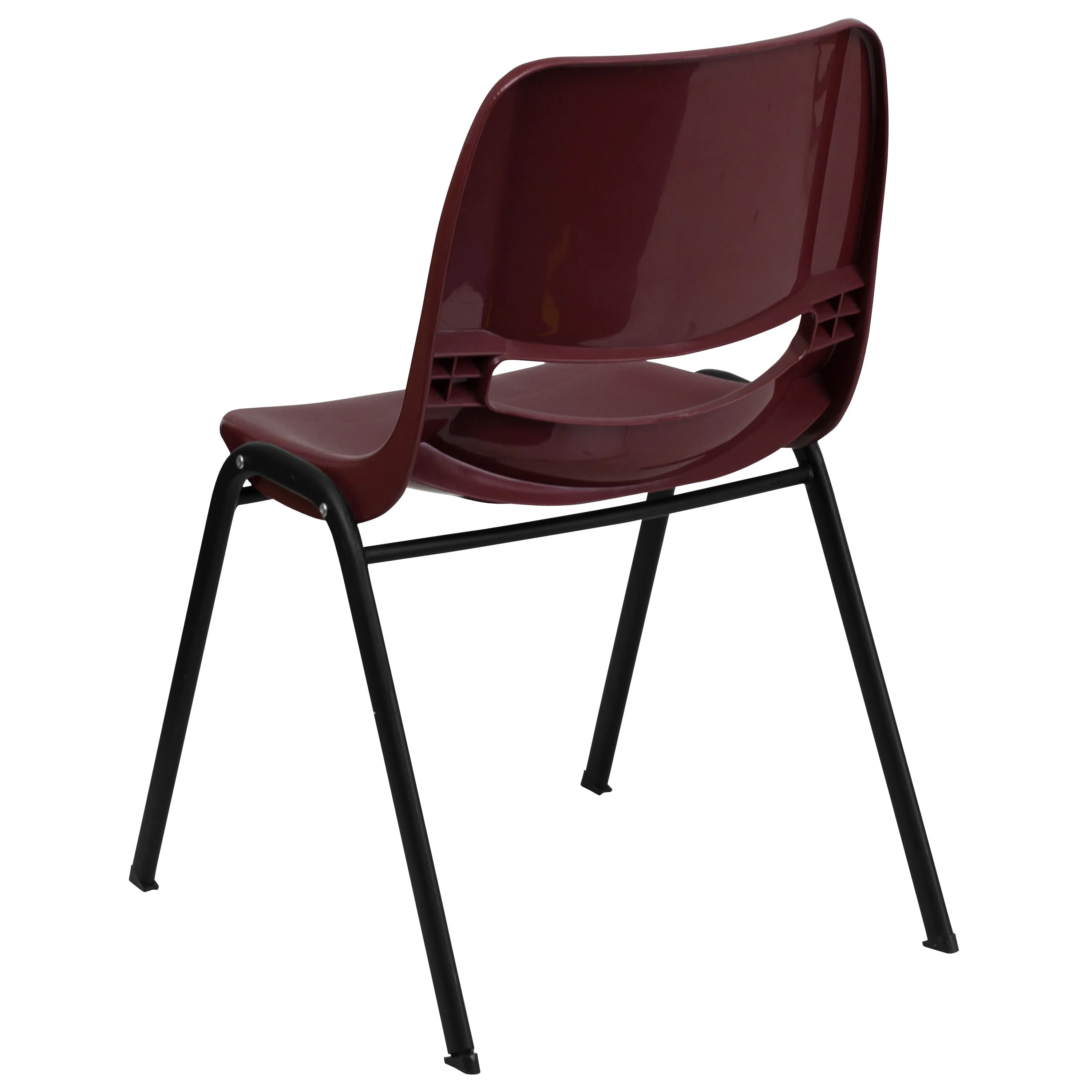 HERCULES Series 880 lb. Capacity Ergonomic Shell Stack Chair with Metal Frame