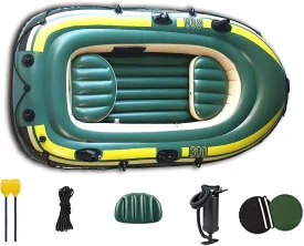 Inflatable Rowing Boats for Adults Rubber Dingy, Inflatable Boat Raft, Fishing Kayak Canoe, Thickened Fishing Foldable Drifting 230 * 130 * 35cm