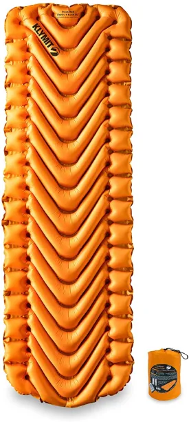 Klymit Insulated Static V Lite Sleeping Pad, Mango Orange