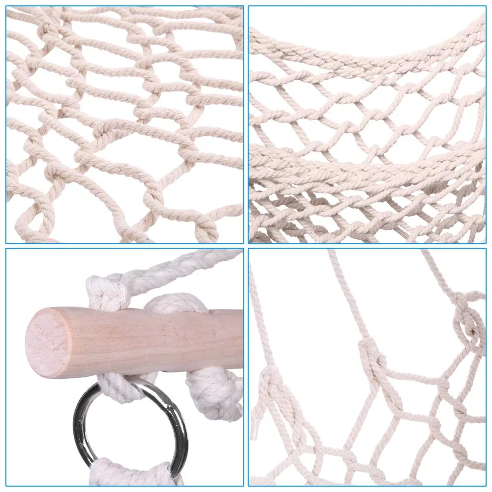 Large Cotton Rope Hanging Chair Swing Seat - Firlar