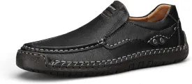 Men's Casual Leather Loafers Shoes Slip On Dress Shoes Walking Driving Moccasins
