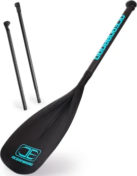 OCEANBROAD SUP Paddle Board Paddle 3 Pieces Adjustable Carbon Shaft Stand up Paddle with Bag