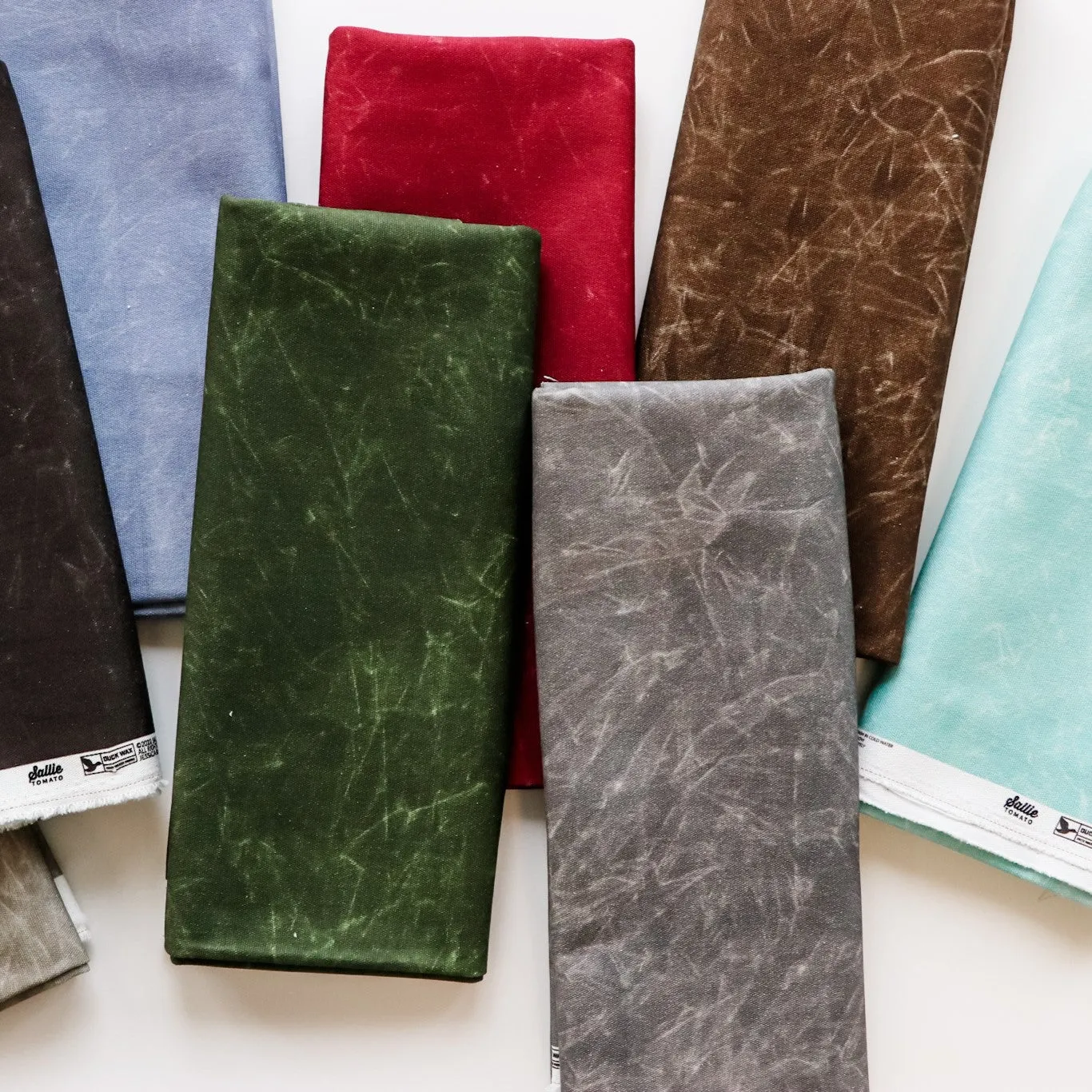 Olive Drab Faux Waxed Duck Canvas