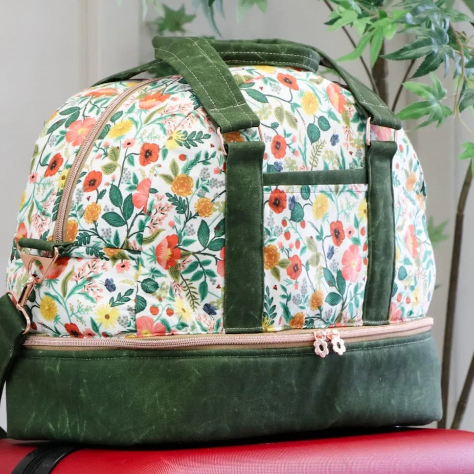 Olive Drab Faux Waxed Duck Canvas