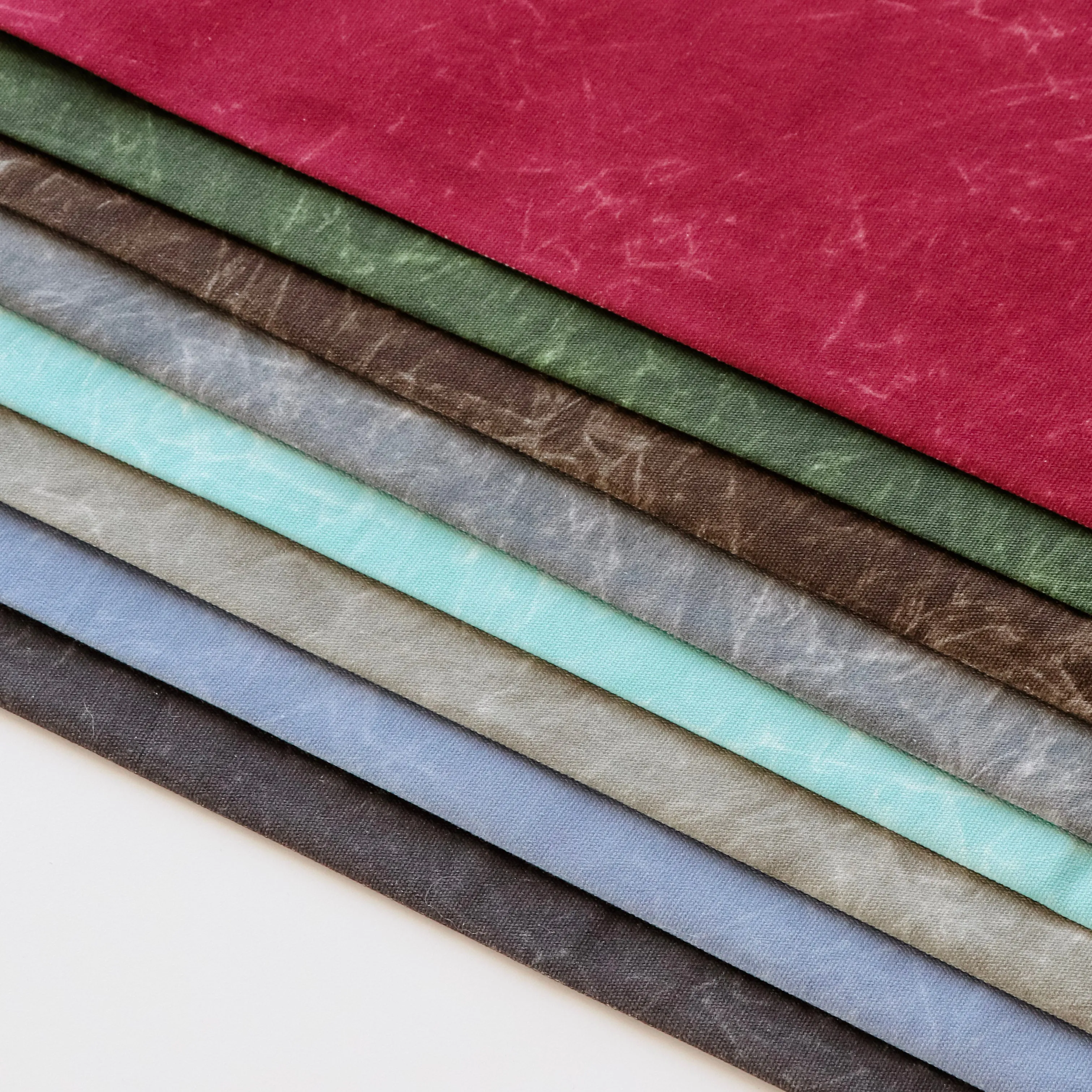 Olive Drab Faux Waxed Duck Canvas