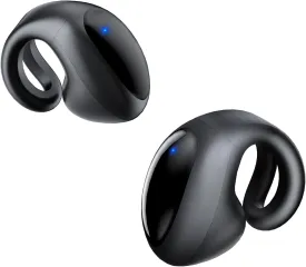 Open Ear Earbuds Lightweight Comfort Clip Wireless Earbuds Sweat Resistant Bluetooth Headphones Lightweight Sport Headphones for Workouts and Running with Dual Digital Display 44H Playtime IPX7