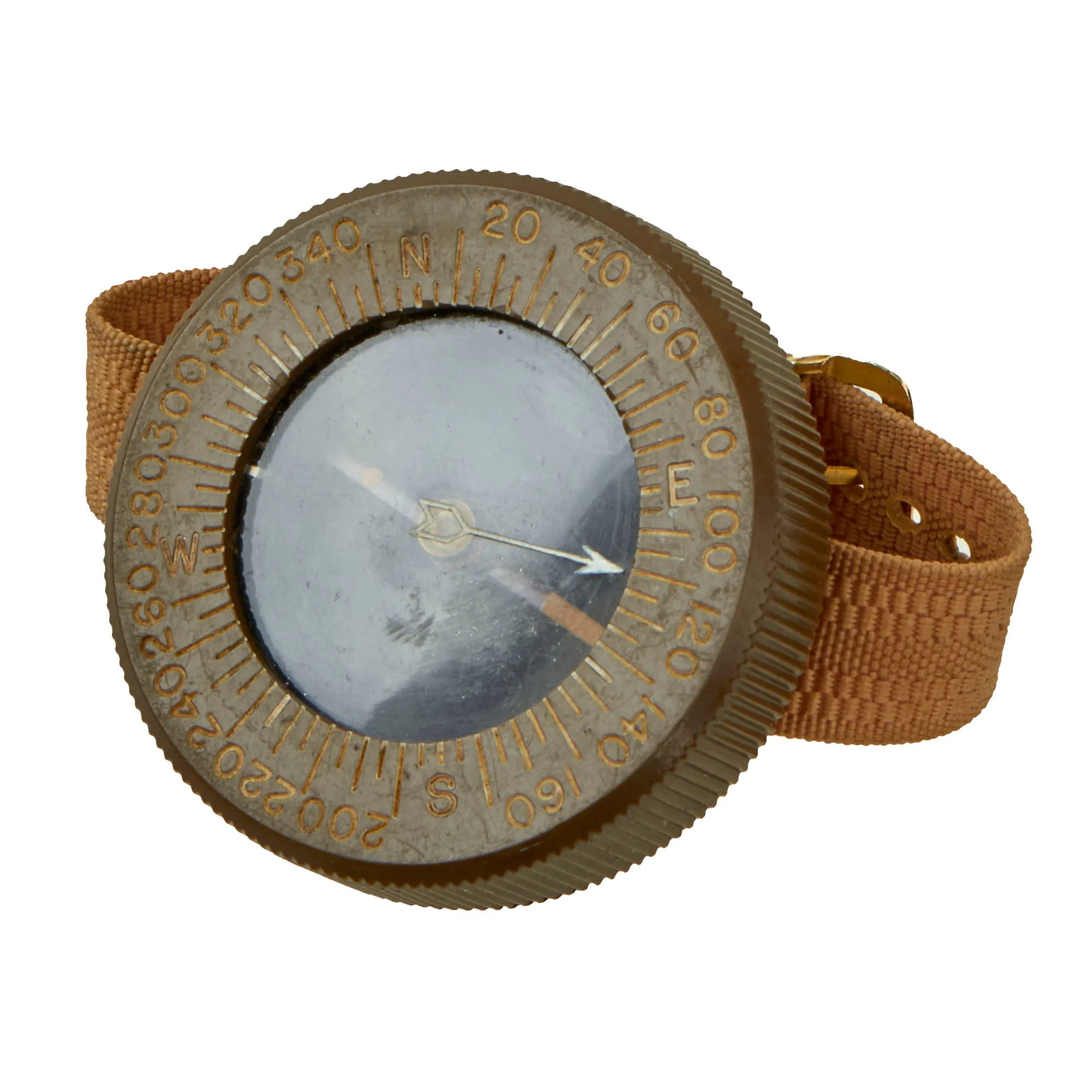 Original U.S. WWII US Army Corps of Engineers Wrist Compass by Superior Magneto Corporation with Web Wristband