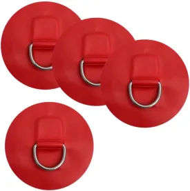 pistro 4 Pieces 11cm(4.33-inch) 316 Stainless Steel D- Pad/Patch for PVC Inflatable Boat Raft Dinghy Kayak Canoe
