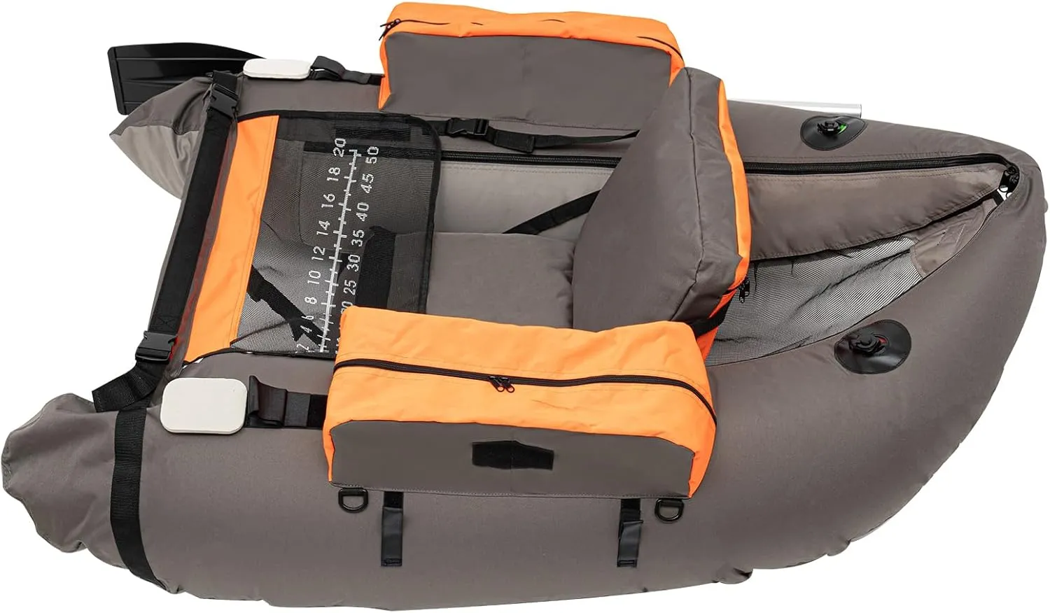 Portable Inflatable Fishing Boat Raft,Backrest Adjustable Angle, Blow Up Boat,286.6Lbs Load Capacity