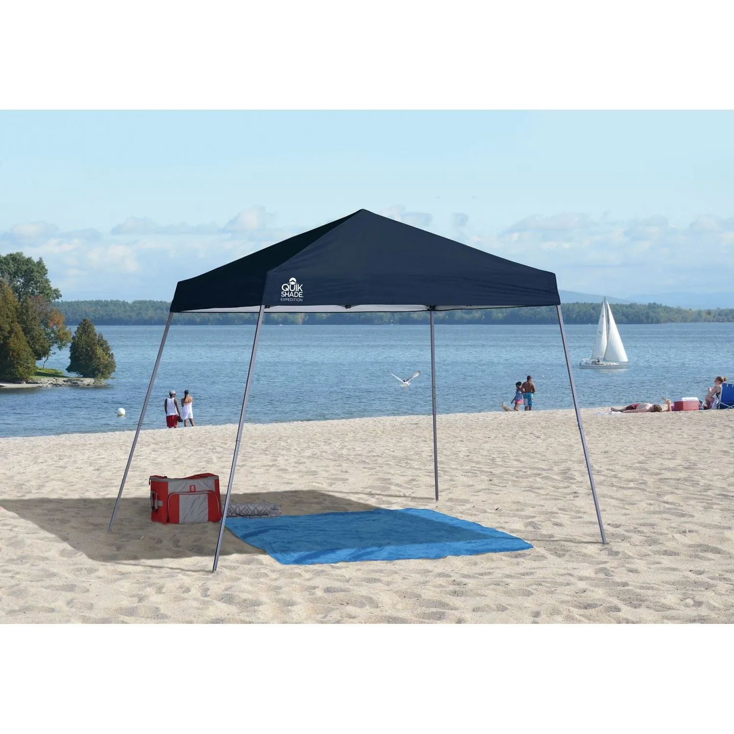 Quik Shade | Expedition EX64 10' x 10' Slant Leg Canopy - Midnight Blue