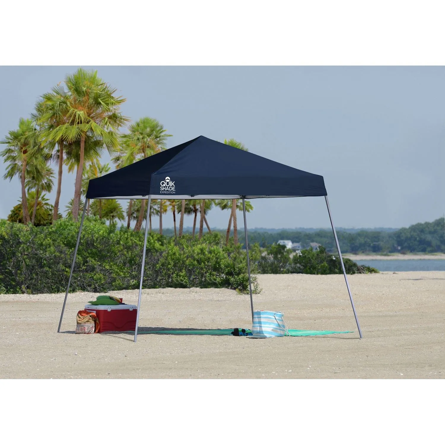 Quik Shade | Expedition EX64 10' x 10' Slant Leg Canopy - Midnight Blue