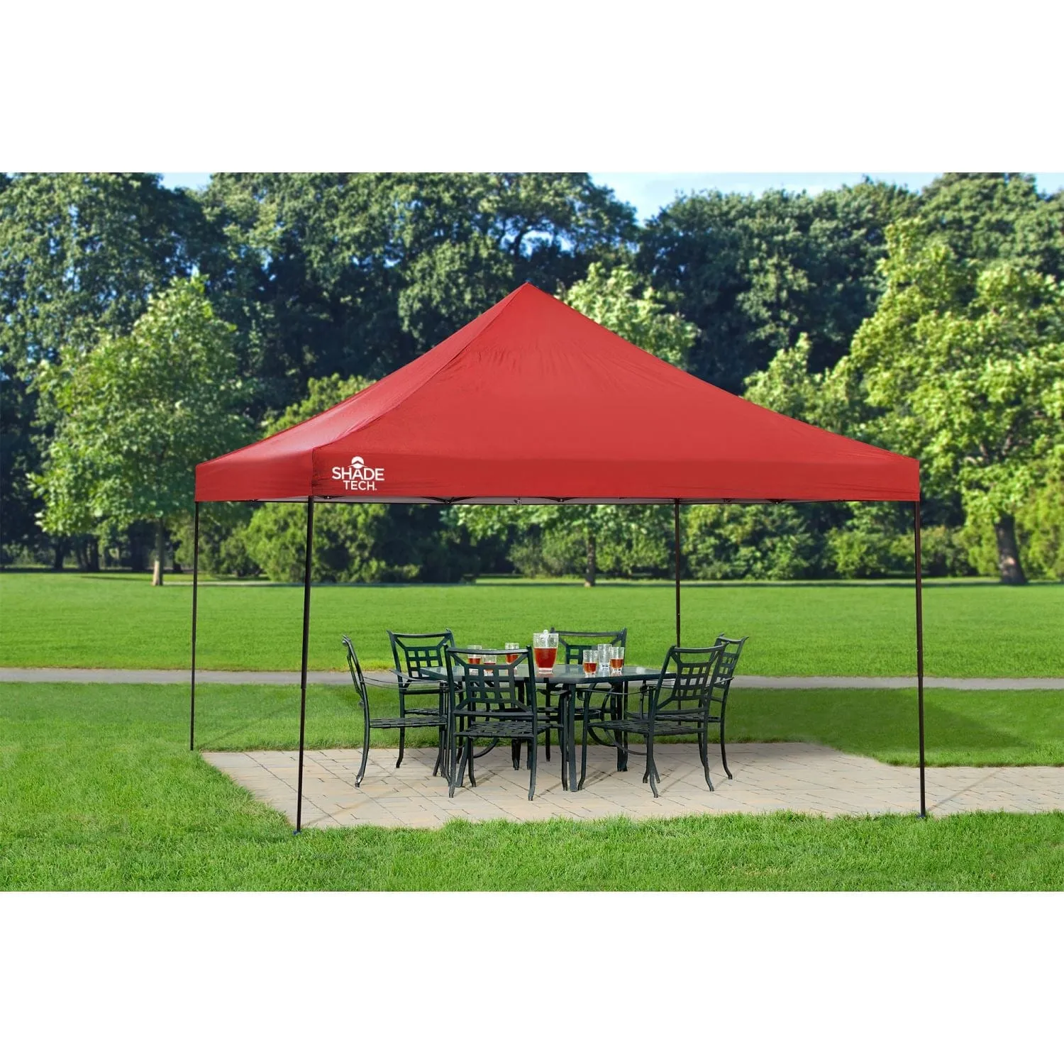 Quik Shade | Shade Tech ST144 12' x 12' Straight Leg Canopy - Red