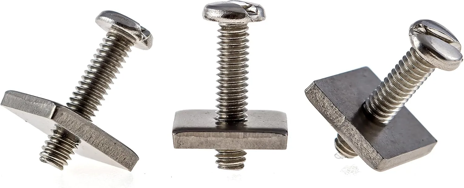 SBS - Stainless Steel Longboard Fin Screw & Plate - Pack of 3