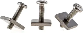 SBS - Stainless Steel Longboard Fin Screw & Plate - Pack of 3