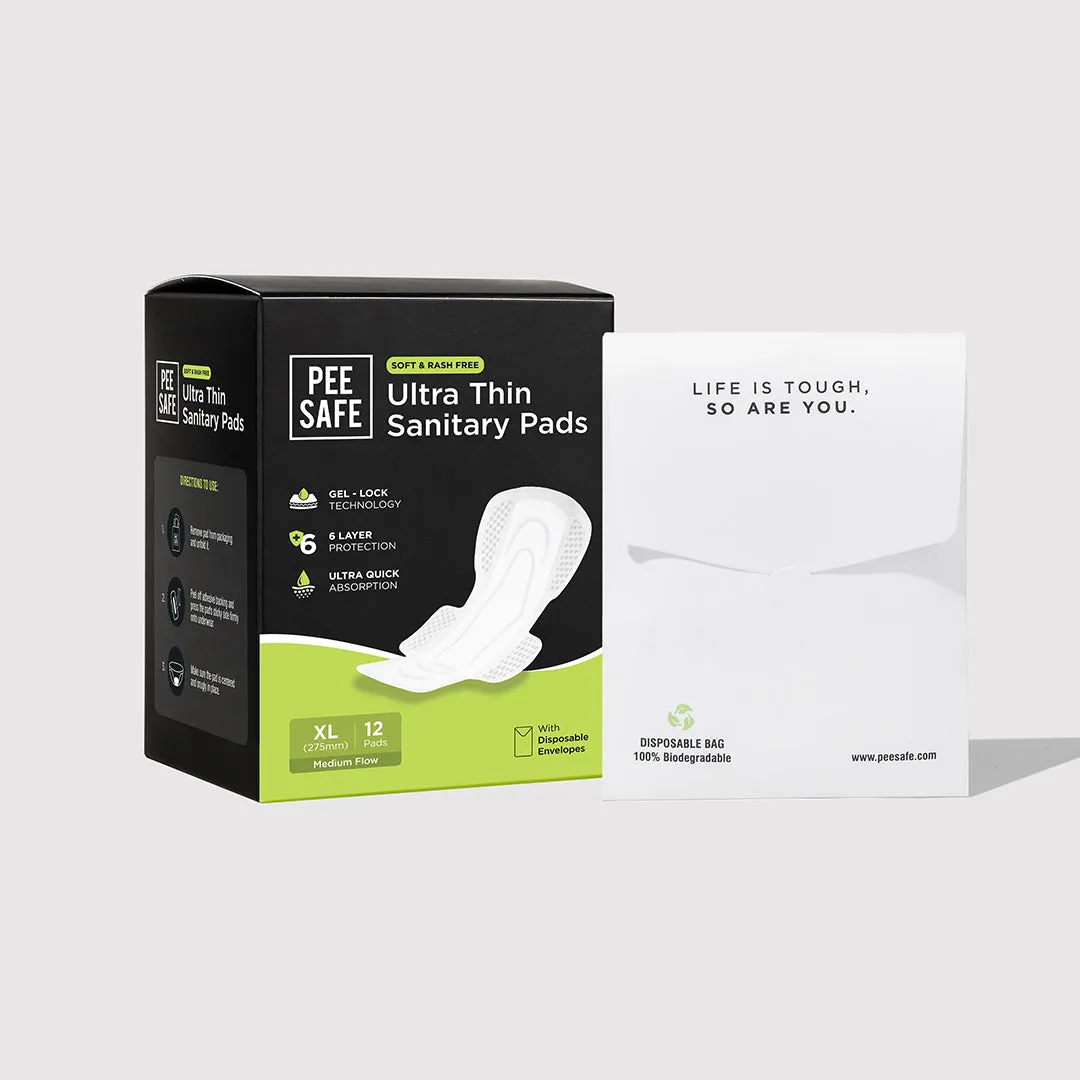 Ultra Thin Sanitary Pads - XL (12 Pads)