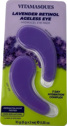 vitamasques Lavender Retinol Ageless Eye Hydrogel Eye Pads 10g